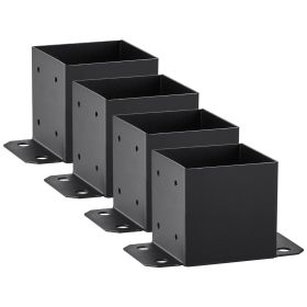 VEVOR 6x6 Post Base 4 Pcs, Inner Size 5.6"x5.6" Post Base Brackets