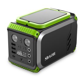 110V Camping Power Station,148Wh 200 W Solar Generator,40000mAh Emergency Power Supply Home Battery Backup For Camping (Option: Green-110V)