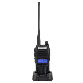 US Standard UV-82 5W 2000mAh Analog Walkie Talkie Split Charging With Earphones (Color: Black)